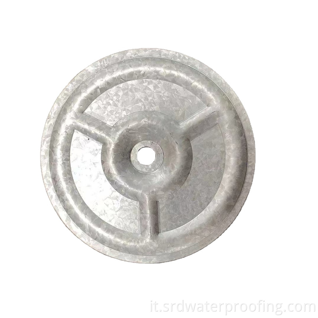 Round Plate With Eye and Screw
